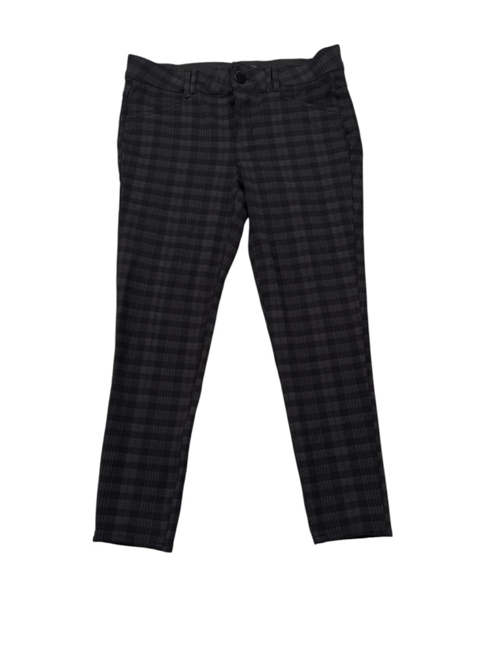 Democracy Ab solution Grey Black Plaid Skinny Pants Womens‎ 6 Trousers Ankle